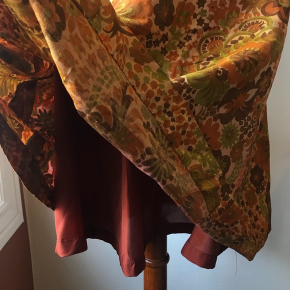 VINTAGE Silk 50s/60s Daydress 👗 - Picture 6 of 8